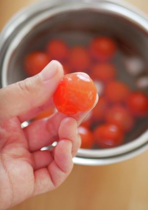 失敗しない♪ミニトマトの湯むき。-レシピのメイン写真