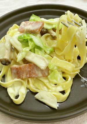 クリームチーズと生クリームのパスタ-レシピのメイン写真