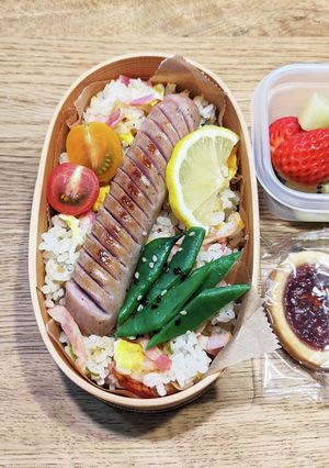 高2男子弁当！体育祭♪レモン炒飯♪27-レシピのメイン写真