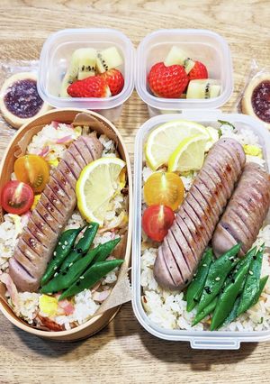 旦那弁当！ジョンソンヴィル！レモン炒飯♪-レシピのメイン写真