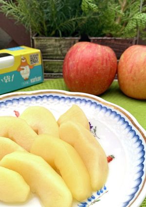 ポリCOOK保温調理　リンゴのコンポート-レシピのメイン写真