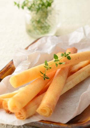 春巻きの皮で！甘じょっぱパルメスティック-レシピのメイン写真
