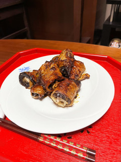 カレーダレのなす豚肉ロール-レシピのメイン写真