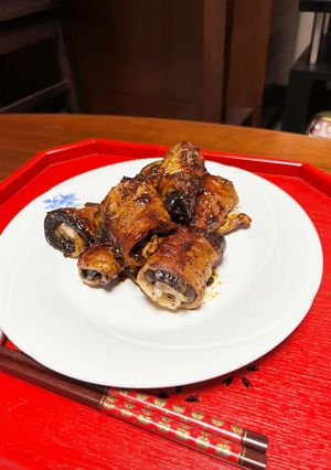 カレーダレのなす豚肉ロール-レシピのメイン写真