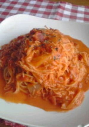蟹のトマトクリームパスタ-レシピのメイン写真