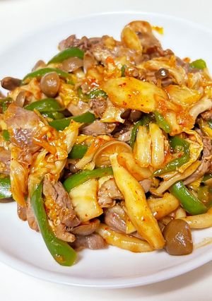 鶏ハツのキムチ炒め-レシピのメイン写真