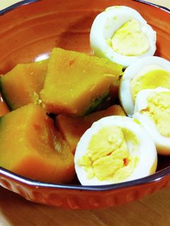 かぼちゃとゆで卵の煮物-レシピのメイン写真
