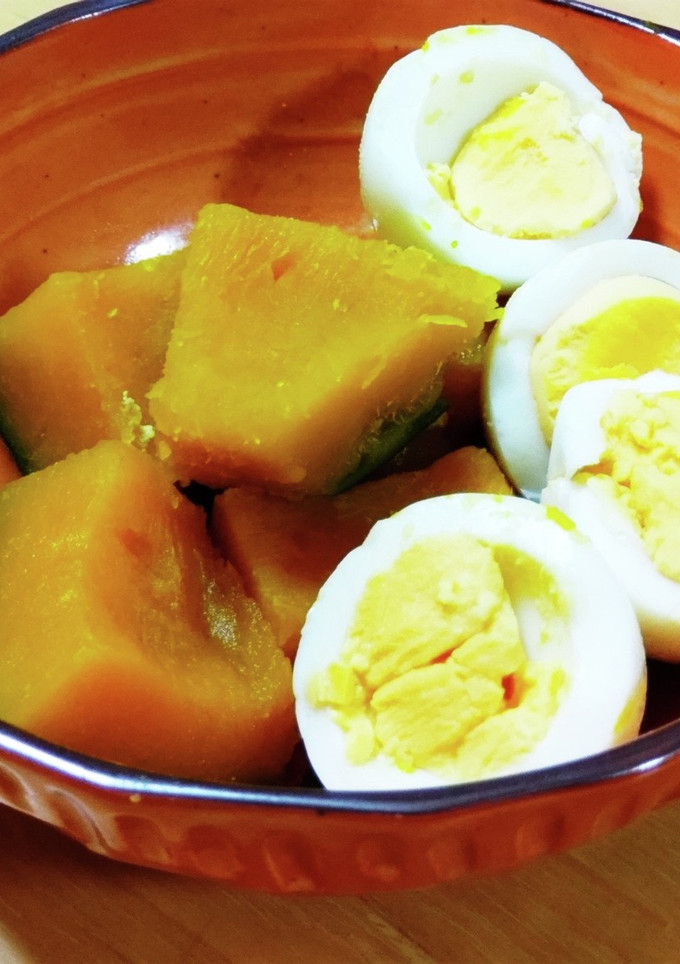 かぼちゃとゆで卵の煮物-レシピのメイン写真