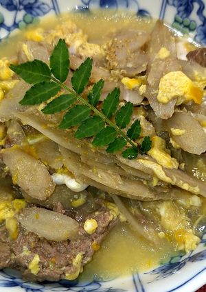 ごぼうと牛肉の柳川風★動画あり★-レシピのメイン写真