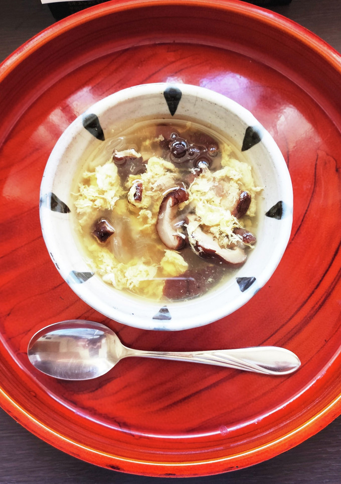 椎茸と玉ねぎのかき玉スープ-レシピのメイン写真