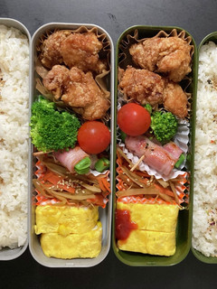 男子高校生弁当 記録5 冷凍唐揚げ-レシピのメイン写真