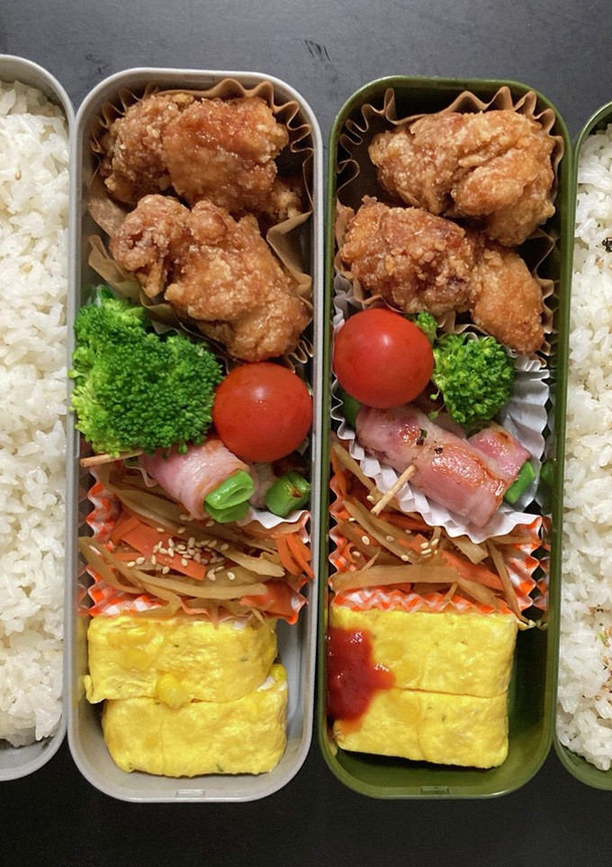 男子高校生弁当　記録5 冷凍唐揚げ-レシピのメイン写真