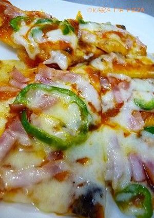 おから生地でピザ-レシピのメイン写真