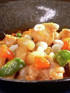 らっきょうと鶏肉の甘辛炒め【食遺産】-レシピのメイン写真