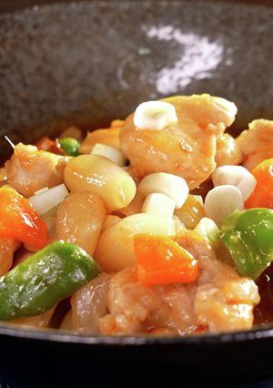 らっきょうと鶏肉の甘辛炒め【食遺産】-レシピのメイン写真