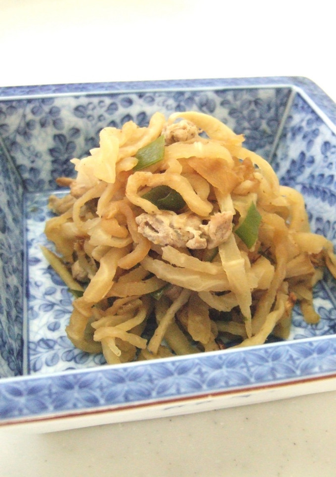 めんつゆで簡単♪切干大根と豚肉の蒸し煮-レシピのメイン写真