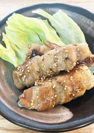ナスの豚バラ巻き-レシピのメイン写真