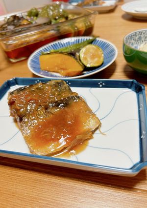 さばの味噌煮フライパンで焼いてこってり-レシピのメイン写真