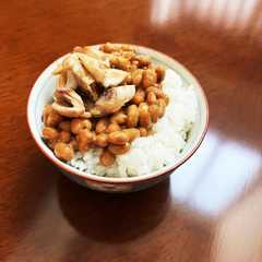 รูปของ 水戸の食卓より♪焼きホッケ納豆