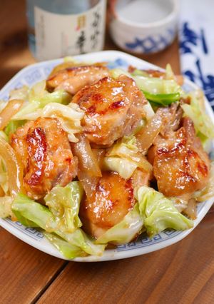 鶏のみりん味噌漬け焼きの野菜炒め-レシピのメイン写真