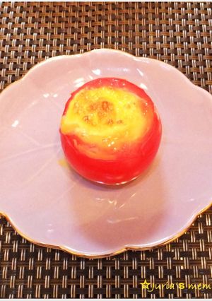 簡単かわいい☆焼きトマトエッグ-レシピのメイン写真