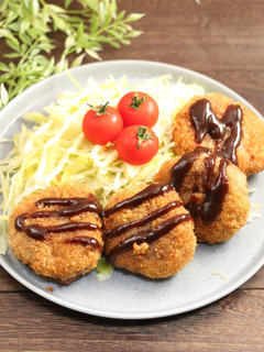 簡単!揚げないメンチカツ-レシピのメイン写真