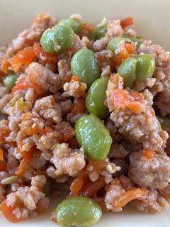 鶏そぼろどんぶり#豊明市学校給食-レシピのメイン写真