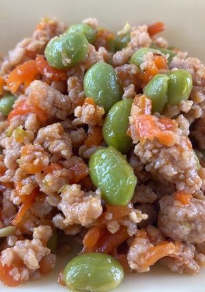 鶏そぼろどんぶり＃豊明市学校給食-レシピのメイン写真