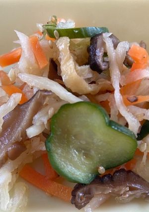 切干大根の三杯酢＃豊明市学校給食-レシピのメイン写真