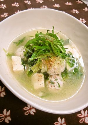 塩麹さんで中華風鶏だんごスープ-レシピのメイン写真