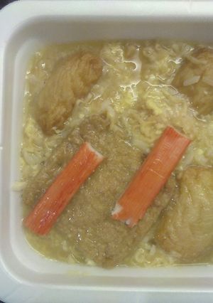 ビジホでお手軽チキンラーメン13雑炊５-レシピのメイン写真