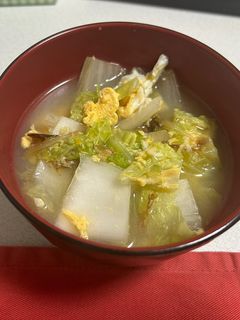 中華風卵とじスープ-レシピのメイン写真