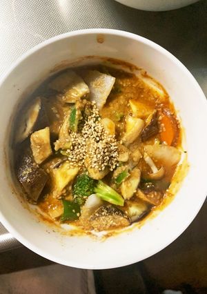 根菜茄子フルーティー味噌味温野菜サラダ-レシピのメイン写真
