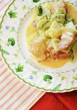 【ＪＡいしのまき】鶏肉と白菜のクリーム煮-レシピのメイン写真
