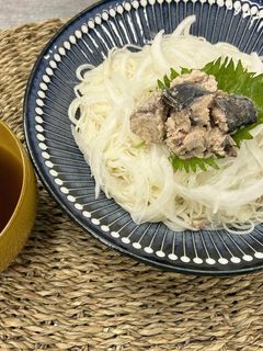 鯖缶と玉ねぎのぶっかけそうめん-レシピのメイン写真
