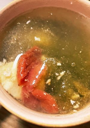 梅と豆腐の即席スープ-レシピのメイン写真