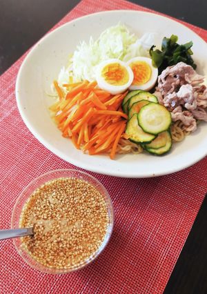 冷やし中華の胡麻だれ★ごまドレ使用-レシピのメイン写真