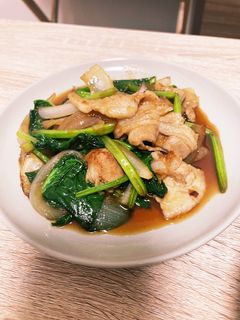新玉ねぎとほうれん草と豚バラの炒め物♡-レシピのメイン写真