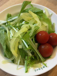 水菜とたくあん-レシピのメイン写真