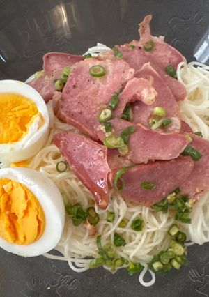 レモン汁そうめんネギ塩牛タン-レシピのメイン写真