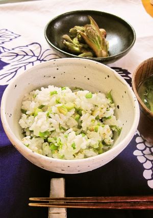たらの芽の混ぜご飯①-レシピのメイン写真
