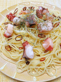 【簡単】タコのペペロンチーノ-レシピのメイン写真