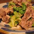 豚と春キャベツのごまソース和え♪