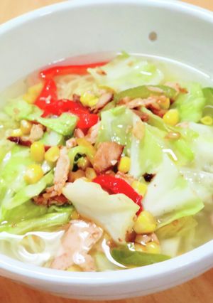 鶏チャーシューと野菜の塩ラーメン-レシピのメイン写真
