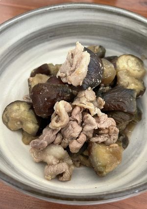 甘くない★なすと豚肉の味噌煮-レシピのメイン写真