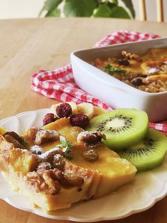 レンジ☆英国パンプディング☆食パン-レシピのメイン写真