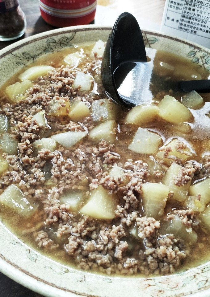 簡単圧力鍋の大根とひき肉の煮物-レシピのメイン写真
