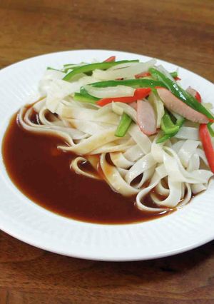 きしめんであんかけスパゲティ風-レシピのメイン写真