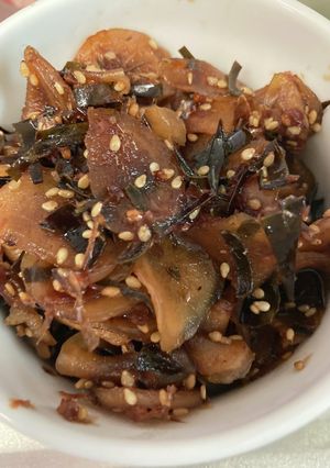 ジンジャーシロップからの生姜の佃煮　-レシピのメイン写真