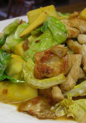 回鍋肉風♪春キャベツとさつま芋炒め♪-レシピのメイン写真